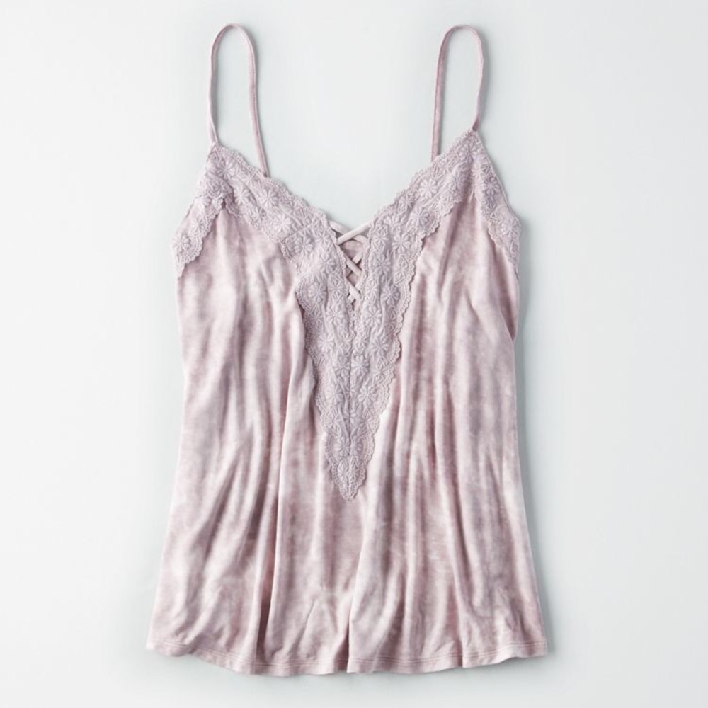 American Eagle soft and sexy lace purple top